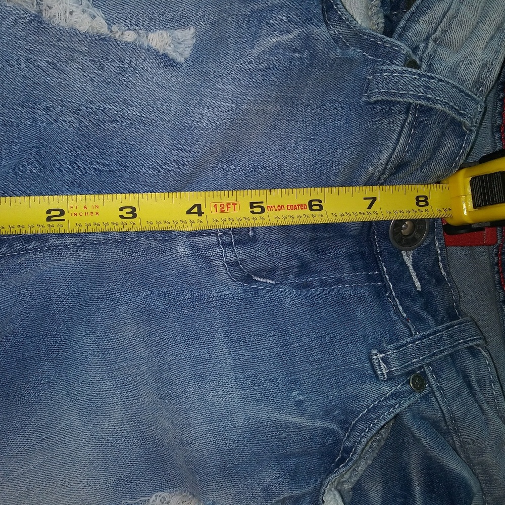 Destructed. Ripped Jean Capris - Picture 7 of 7